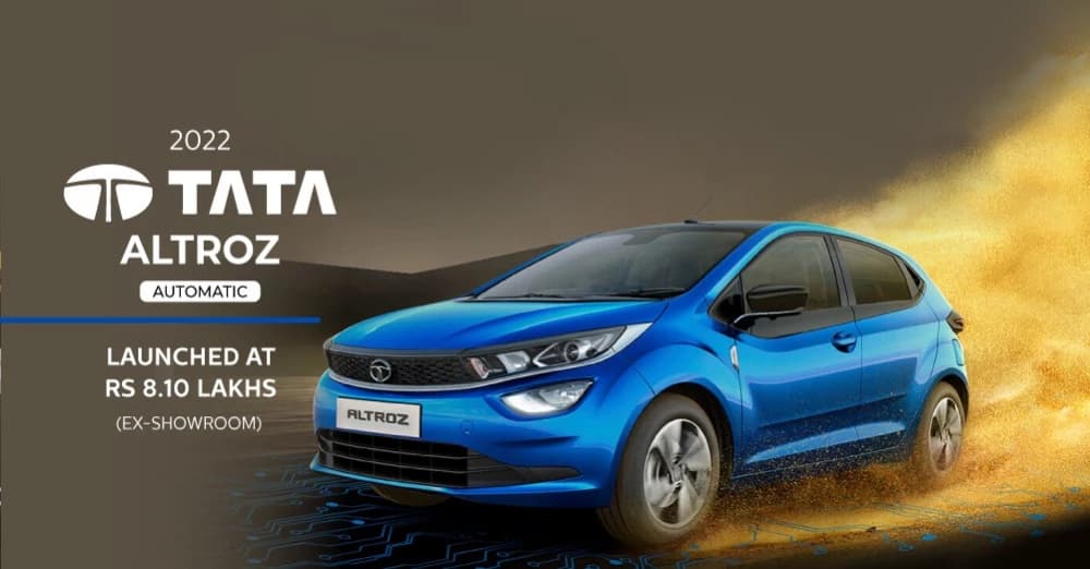 2022 Tata Altroz DCT Automatic Launch Price is Rs 8.10 lakhs in India