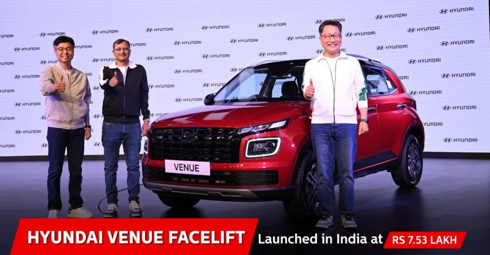 Hyundai Venue Facelift Launched in India at Rs 7.53 lakh