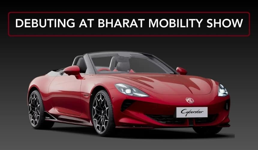 MG Cyberster India Debut at Bharat Mobility Show in January 2025