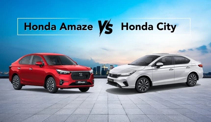 2025 Honda Amaze vs Honda City: Which Sedan Should You Pick?