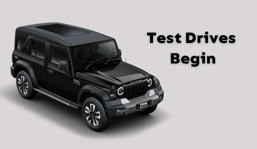 Mahindra Thar Roxx Deliveries From Oct 12 - Test Drives Begin