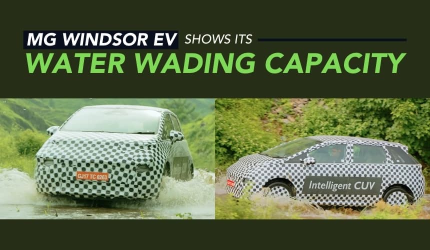 MG Windsor EV Shows Its Water Wading Capacity In New Teaser