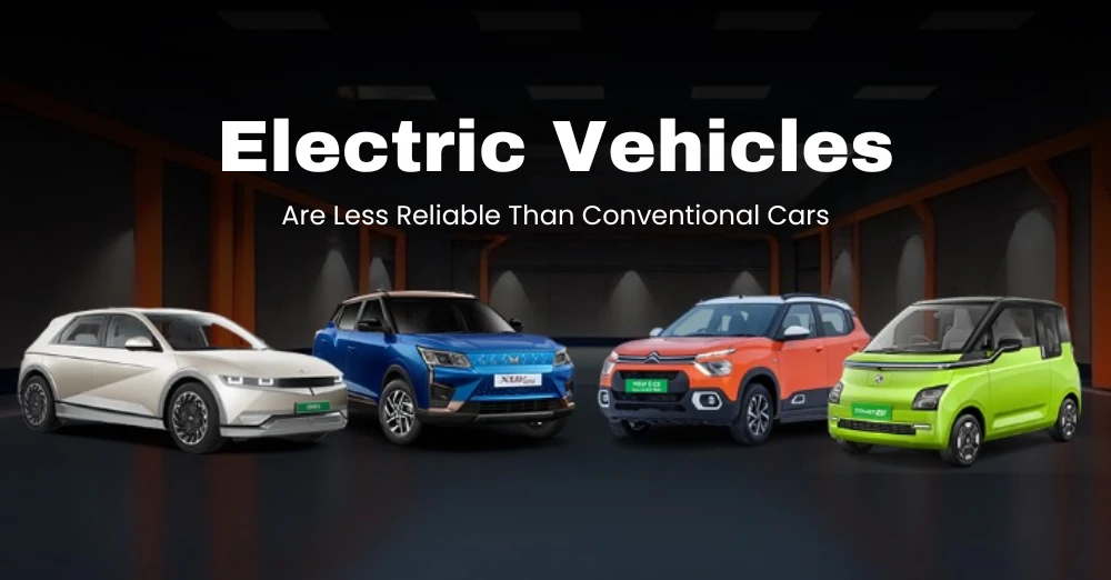 Electric vehicles less reliable, on average, than conventional