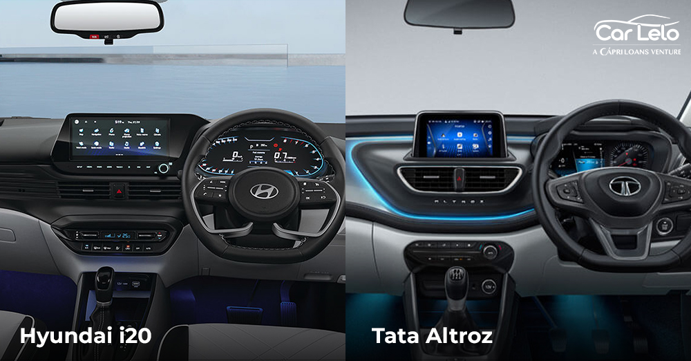 Hyundai i20 vs Tata Altroz Interior